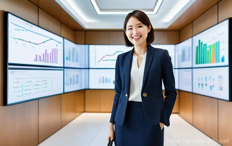 네트워크 자격증 취득 후 연봉 상승 경험담 - **Prompt:** A confident and elegant Japanese female professional in her late 20s to early 30s, dress...