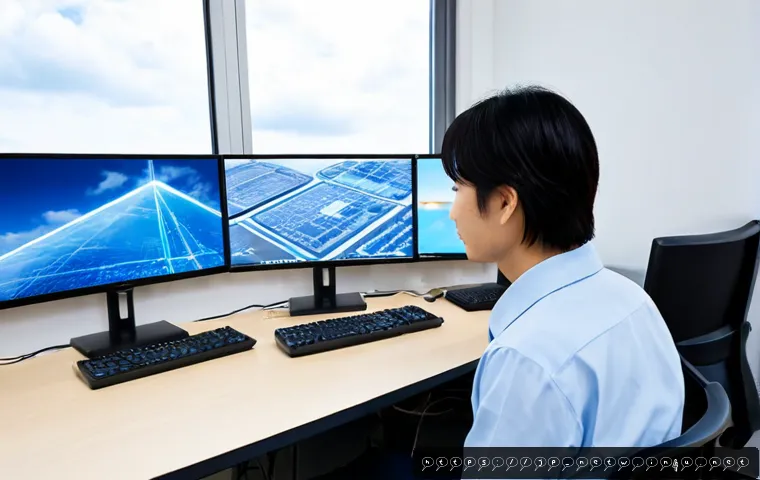 네트워크 자격증과 클라우드 기술의 연계성 - Photorealistic modern Japanese IT professional in a bright, orderly training lab, studying network i...